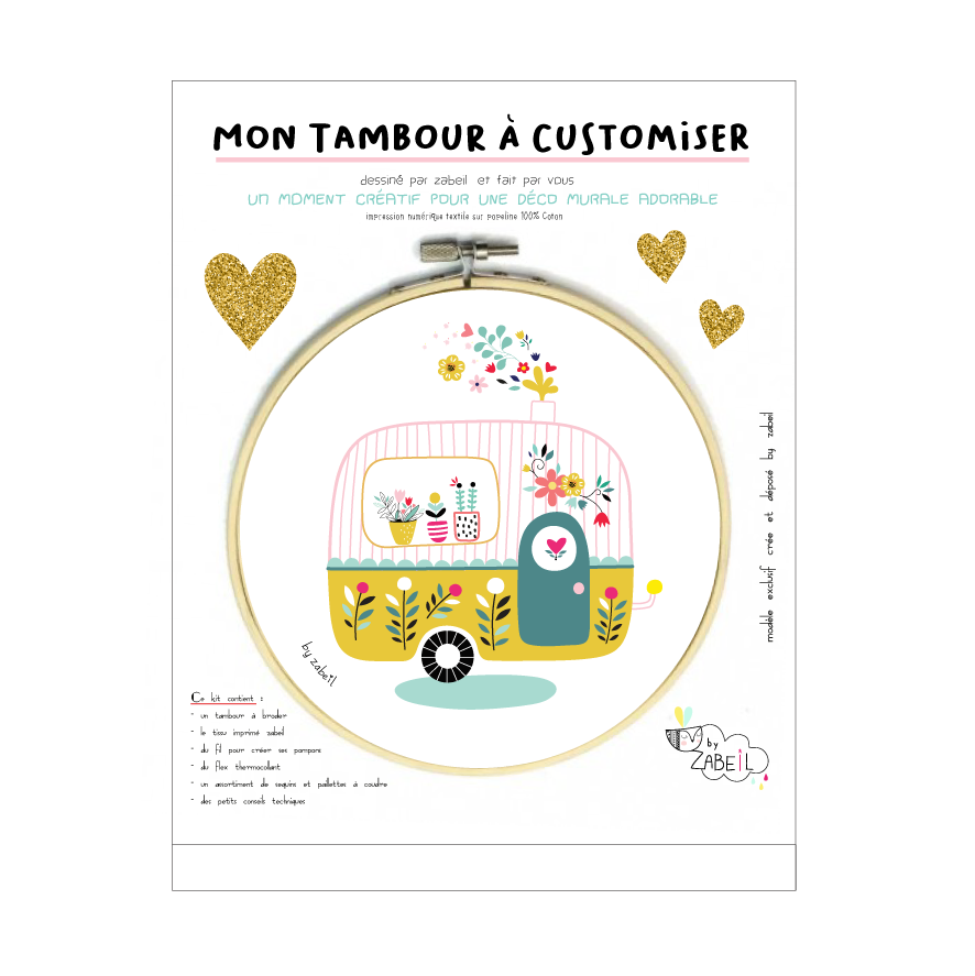 Kit tambour mural à customiser DIY - Zabeil – Image 5