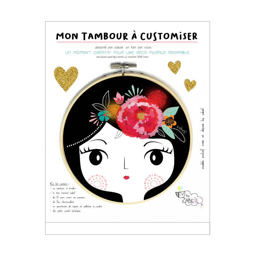 Kit tambour mural à customiser DIY - Zabeil – Image 4