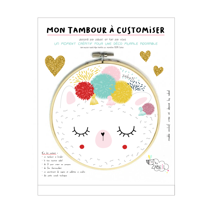 Kit tambour mural à customiser DIY - Zabeil – Image 8