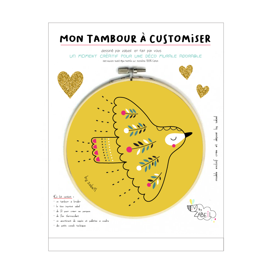 Kit tambour mural à customiser DIY - Zabeil – Image 9