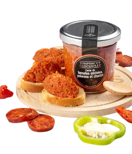 Caviar de tomates séchées, poivrons et chorizo - Toupine et Cabesselle