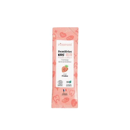 Dentifrice enfant rechargeable poudre - fraise - Pimpant