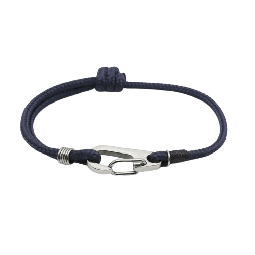 Bracelet montagne minimaliste Ubaye - Bleu marine - Monzémaré