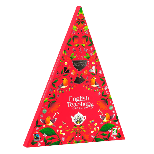 Calendrier de l’Avent triangle rouge 25 sachets bio - English tea shop – Image 3