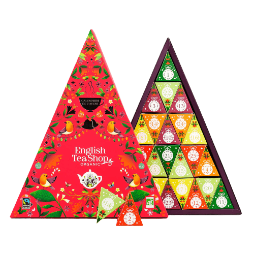 Calendrier de l’Avent triangle rouge 25 sachets bio - English tea shop