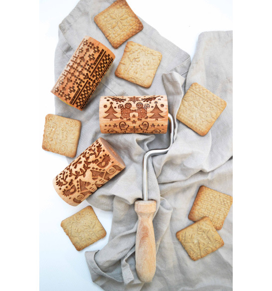 3 mini rouleaux empreintes bois interchangeables - ScrapCooking – Image 4