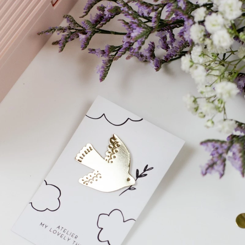Pin's colombe En Laiton - My lovely thing – Image 2