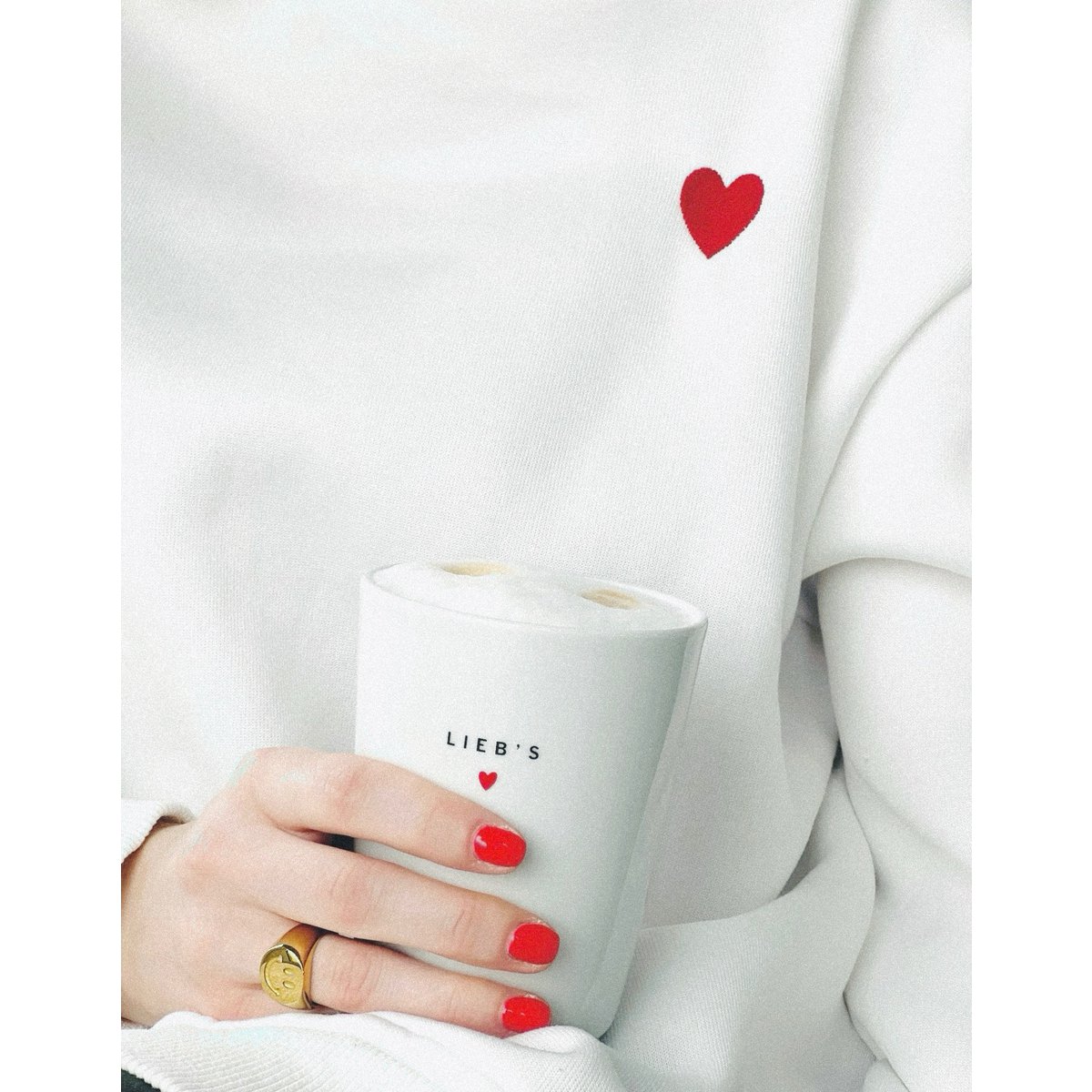 Tasse en porcelaine en forme de cœur - MORE AMOR POR FAVOR – Image 5