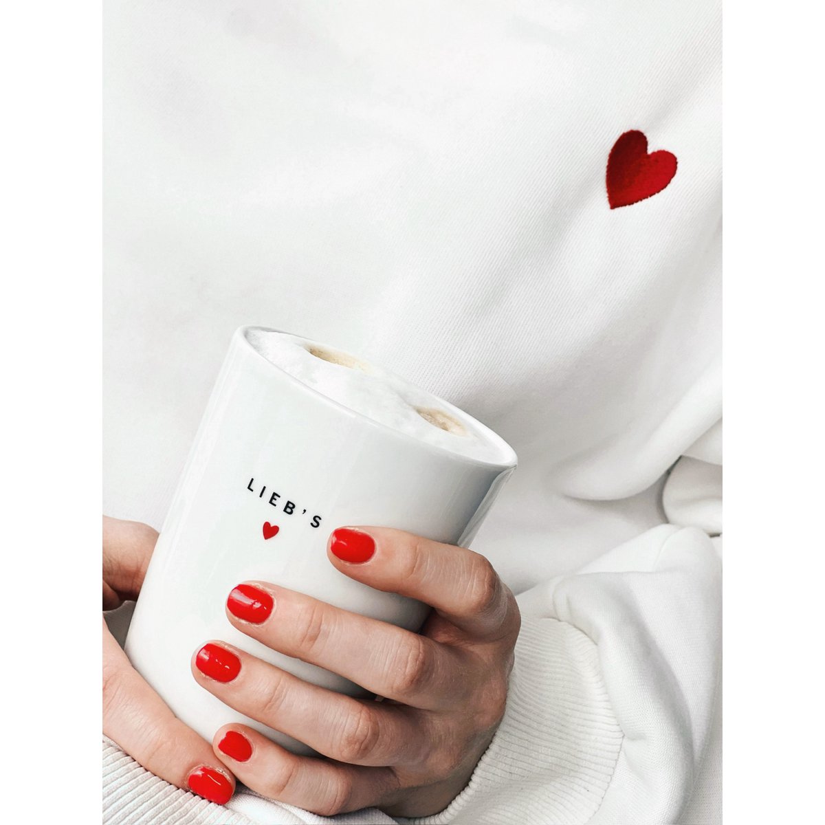 Tasse en porcelaine en forme de cœur - MORE AMOR POR FAVOR – Image 4