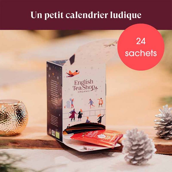 Calendrier l’Avent Mini Bleu Bio - 24 sachets - English tea shop – Image 3