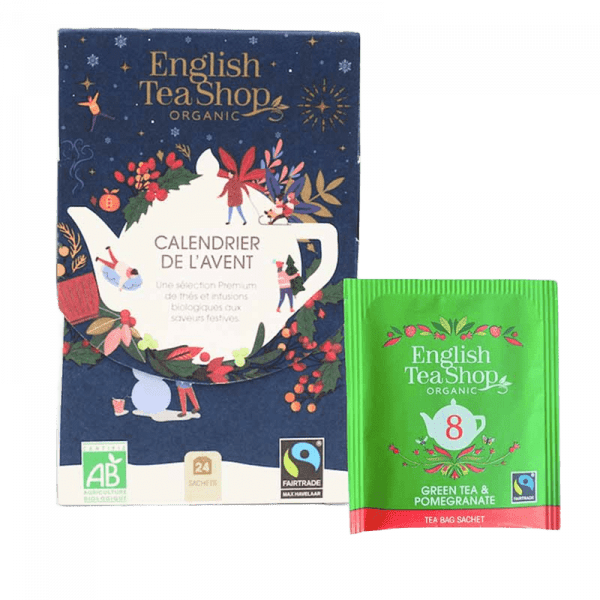 Calendrier l’Avent Mini Bleu Bio - 24 sachets - English tea shop
