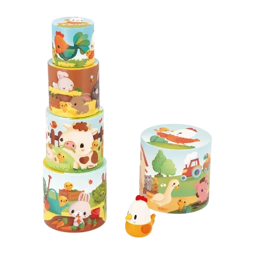 Ma Première Pyramide - thème ferme - Poule - Janod – Image 2