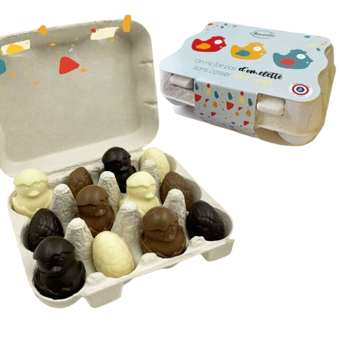 Boîte minis oeufs et poussins - Chocodic