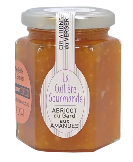 Confiture Abricot du Gard aux Amandes - La Cuillère Gourmande