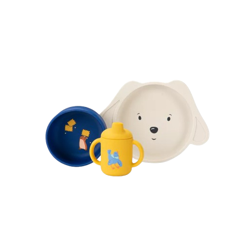 Set vaisselle silicone - Puce & Pilou - Moulin Roty