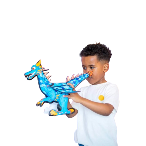 Coloriage gonflable - Dragon géant à colorier - Ara-creative