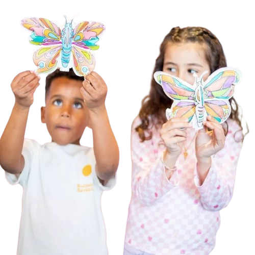 Coloriages gonflables - 2 papillons à colorier - Ara-creative – Image 3