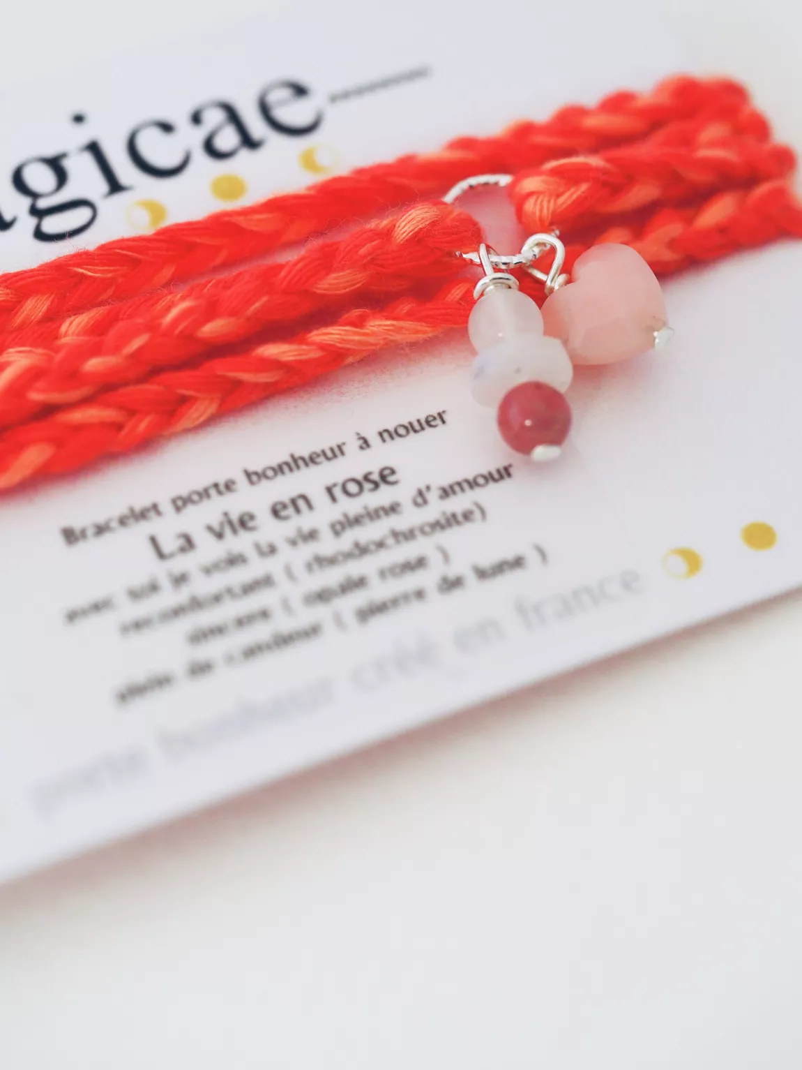Bracelet porte bonheur - La Vie En Rose - Magicae – Image 4
