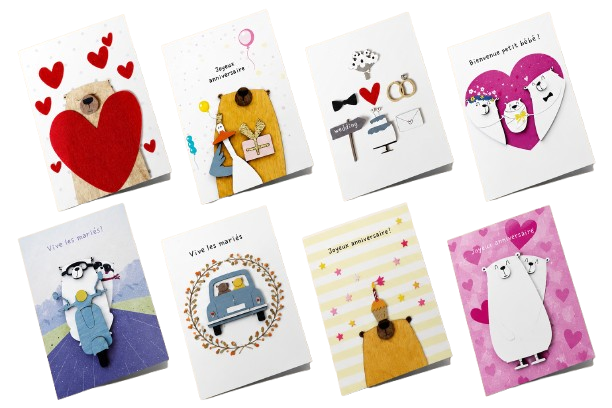Cartes en bois artisanales – Cartes originales pour toutes les occasions – Image 20