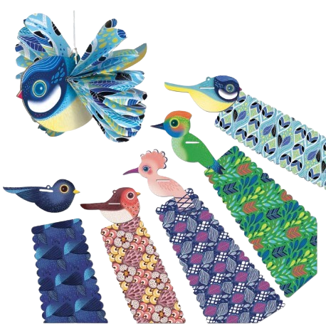 🐦 Pliages éventails – Oiseaux de nos campagnes – Image 4