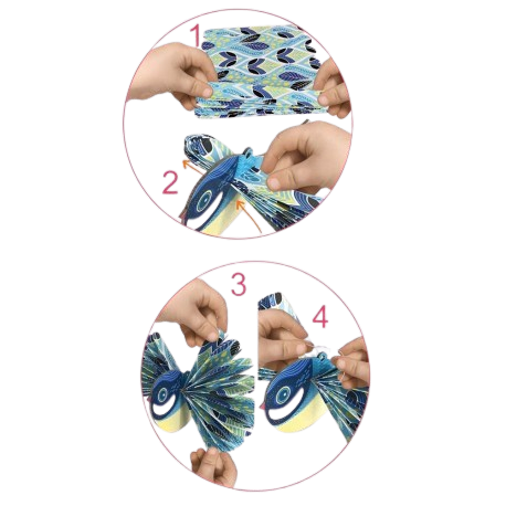 🐦 Pliages éventails – Oiseaux de nos campagnes – Image 3