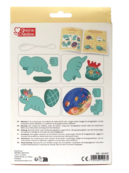 Maquette à Suspendre Tortue 3D en Carton – Graine Créative – Image 5