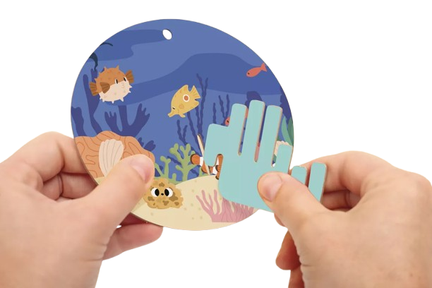 Maquette à Suspendre Tortue 3D en Carton – Graine Créative – Image 4