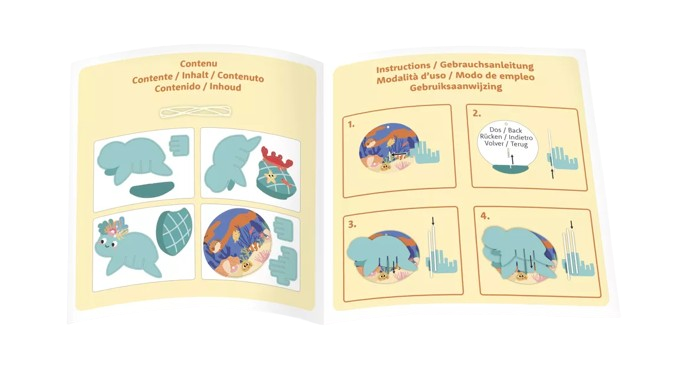 Maquette à Suspendre Tortue 3D en Carton – Graine Créative – Image 3