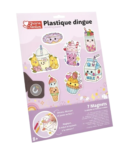 Kit plastique dingue - Magnets Kawaï - Graine Créative