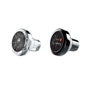 🍷 Bouchon Vinolok en Cristal – Avec Inscription Gravée