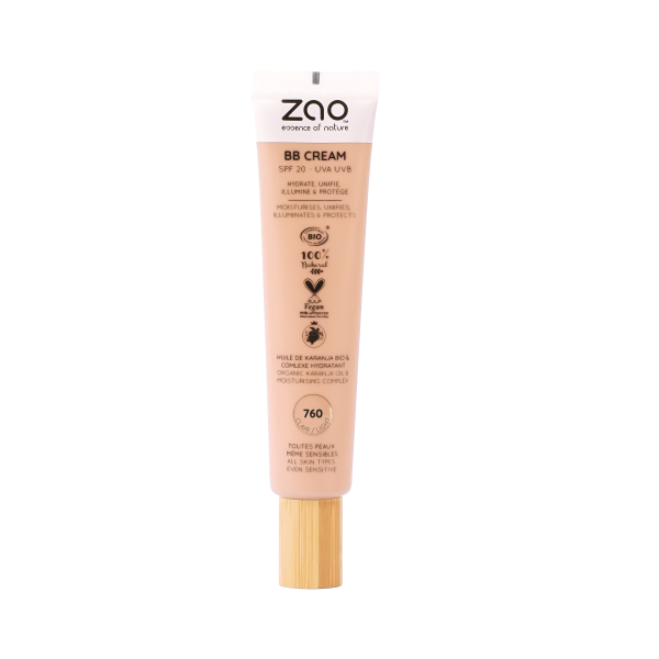 BB crème Bio – Hydratation, Teint Unifié et Protection Solaire SPF 20 - Zao makeup