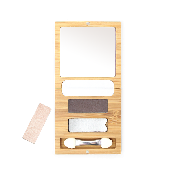 Bamboo Box Duo – Palette rechargeable pour 2 ombres à paupières - Zao makeup – Image 2