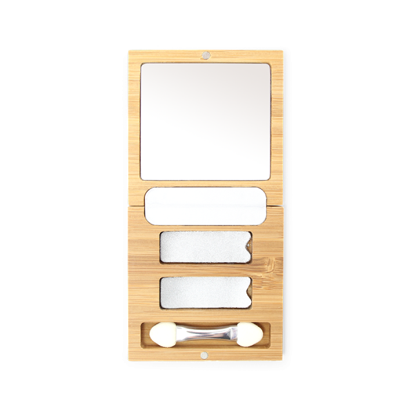 Bamboo Box Duo – Palette rechargeable pour 2 ombres à paupières - Zao makeup