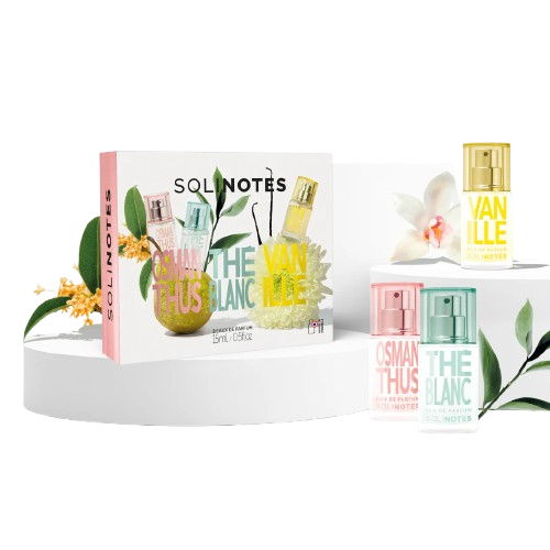 🌸 Coffret eau de parfum – Osmanthus, Vanille, Thé Blanc - Solinotes