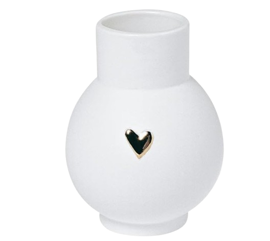Petit vase cœur doré - Räder