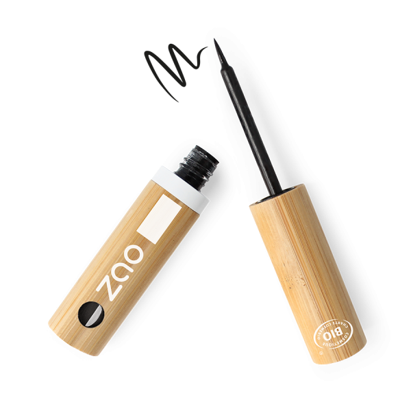 Eyeliner feutre ou pinceau Bio & Vegan - rechargeable – ZAO Make-Up – Image 2