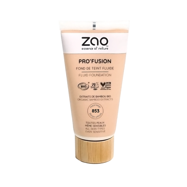 Fond de Teint Fluide Pro’fusion  – Bio, Vegan et Texture Lumineuse - Zao makeup – Image 2