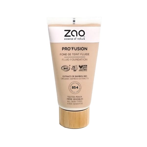 Fond de Teint Fluide Pro’fusion  – Bio, Vegan et Texture Lumineuse - Zao makeup
