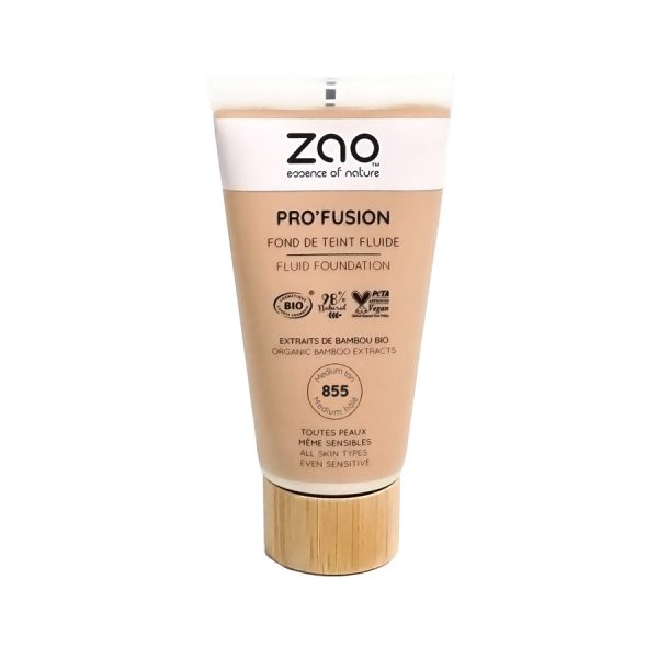 Fond de Teint Fluide Pro’fusion  – Bio, Vegan et Texture Lumineuse - Zao makeup – Image 6