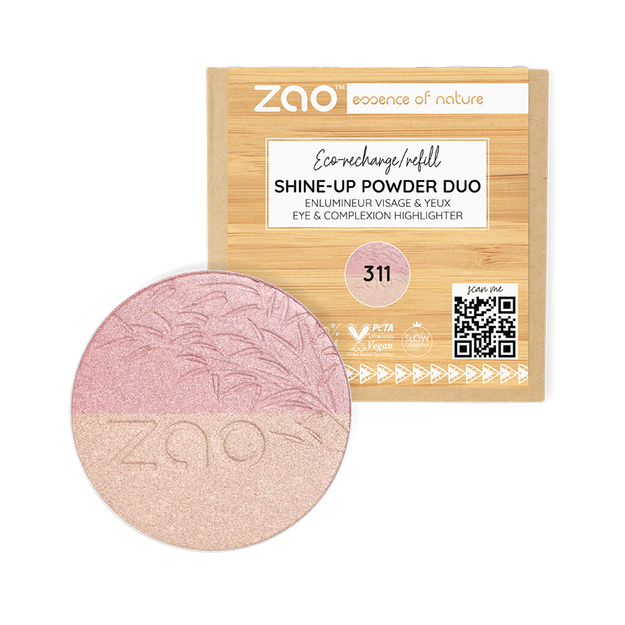 Shine-up Powder Bio & Vegan – rechargeable - ZAO Make-Up
