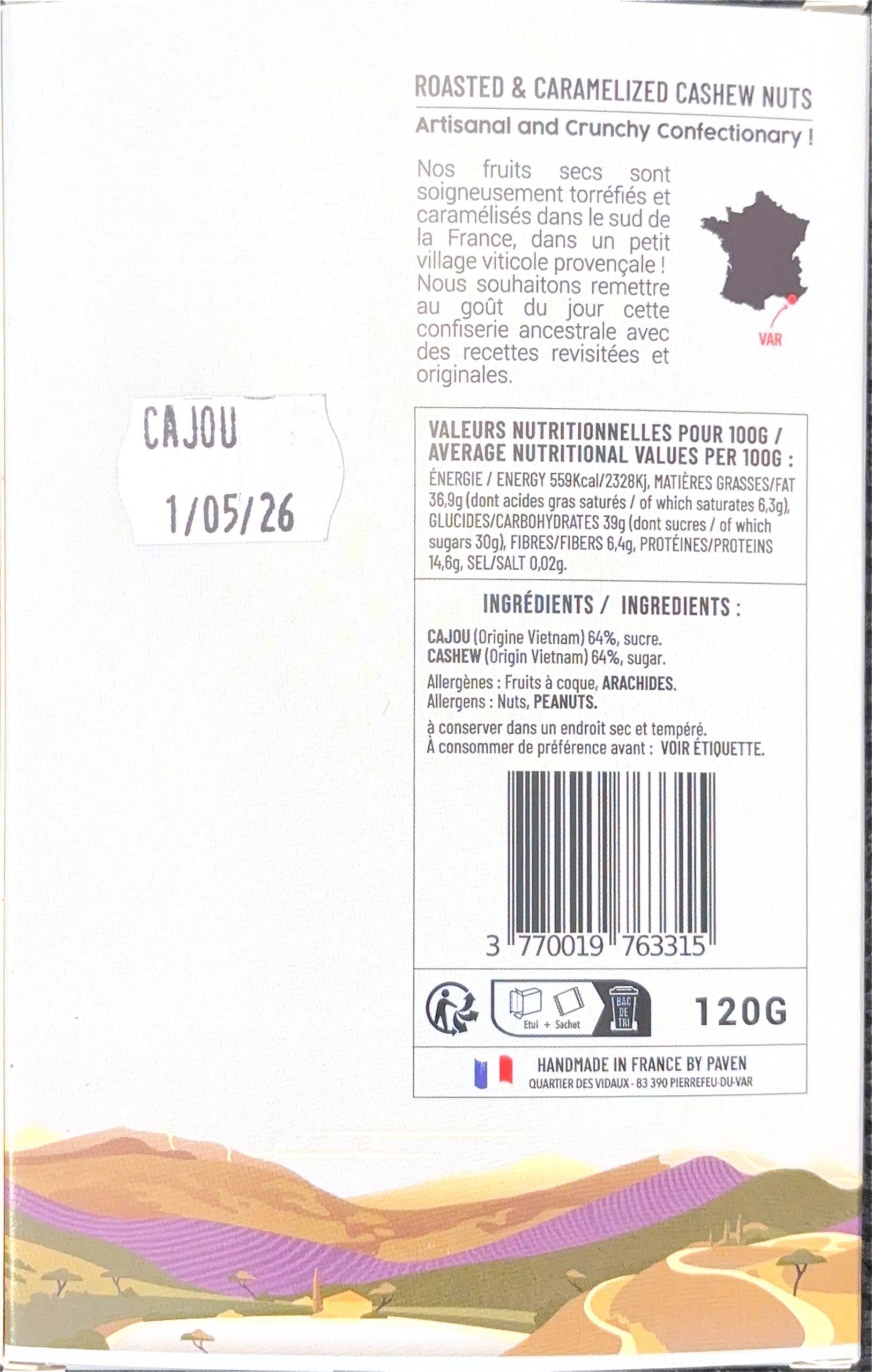 Chouchous Cajous Caramélisés Artisanaux - Chouchou de Provence – Image 2