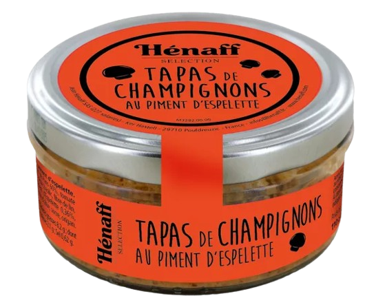 Tapas de Champignons au piment d'Espelette