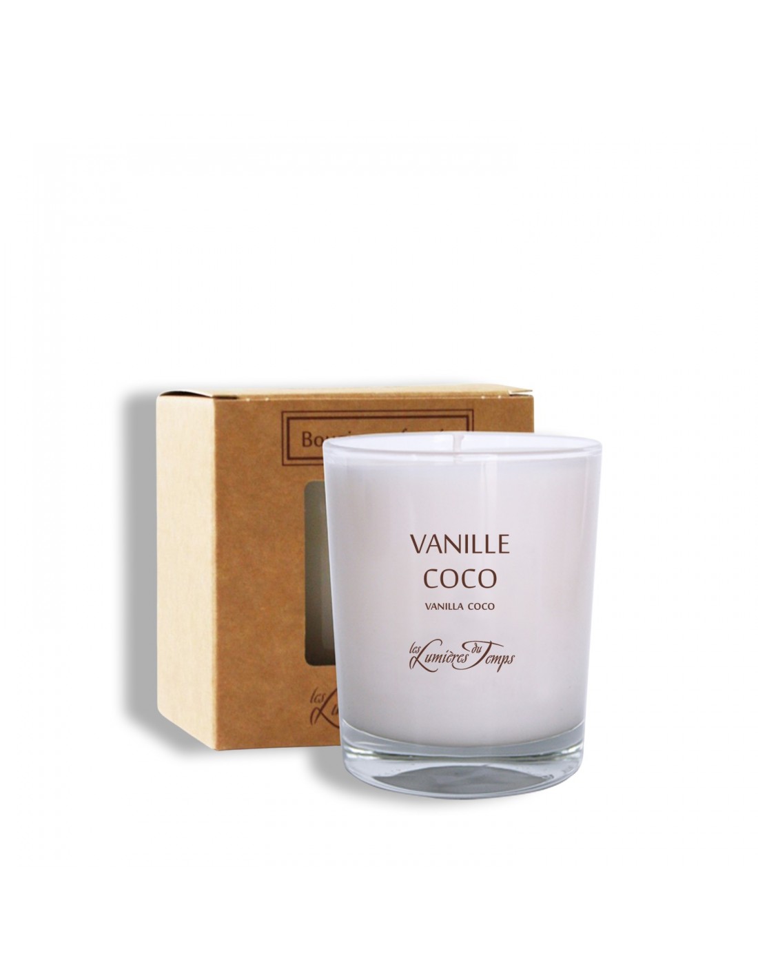 Bougie 180g - Vanille-coco - Lumières du temps – Image 2