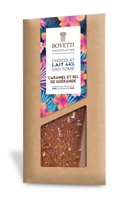 Tablette chocolat au lait caramel et de de Guérande - Bovetti – Image 2