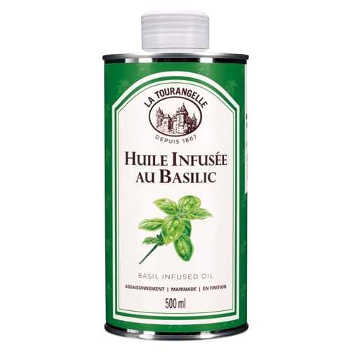 Huile infusée au basilic - 500 ml - La tourangelle