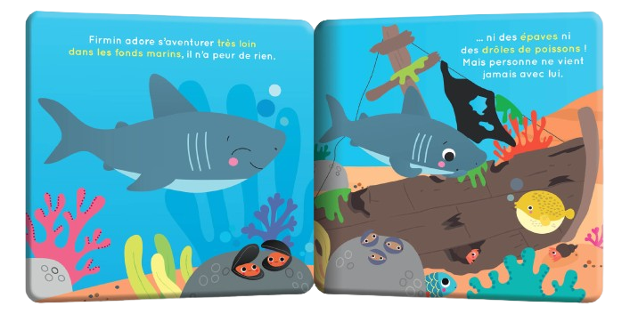 Mon premier livre de bain - Firmin le requin - Auzou – Image 3
