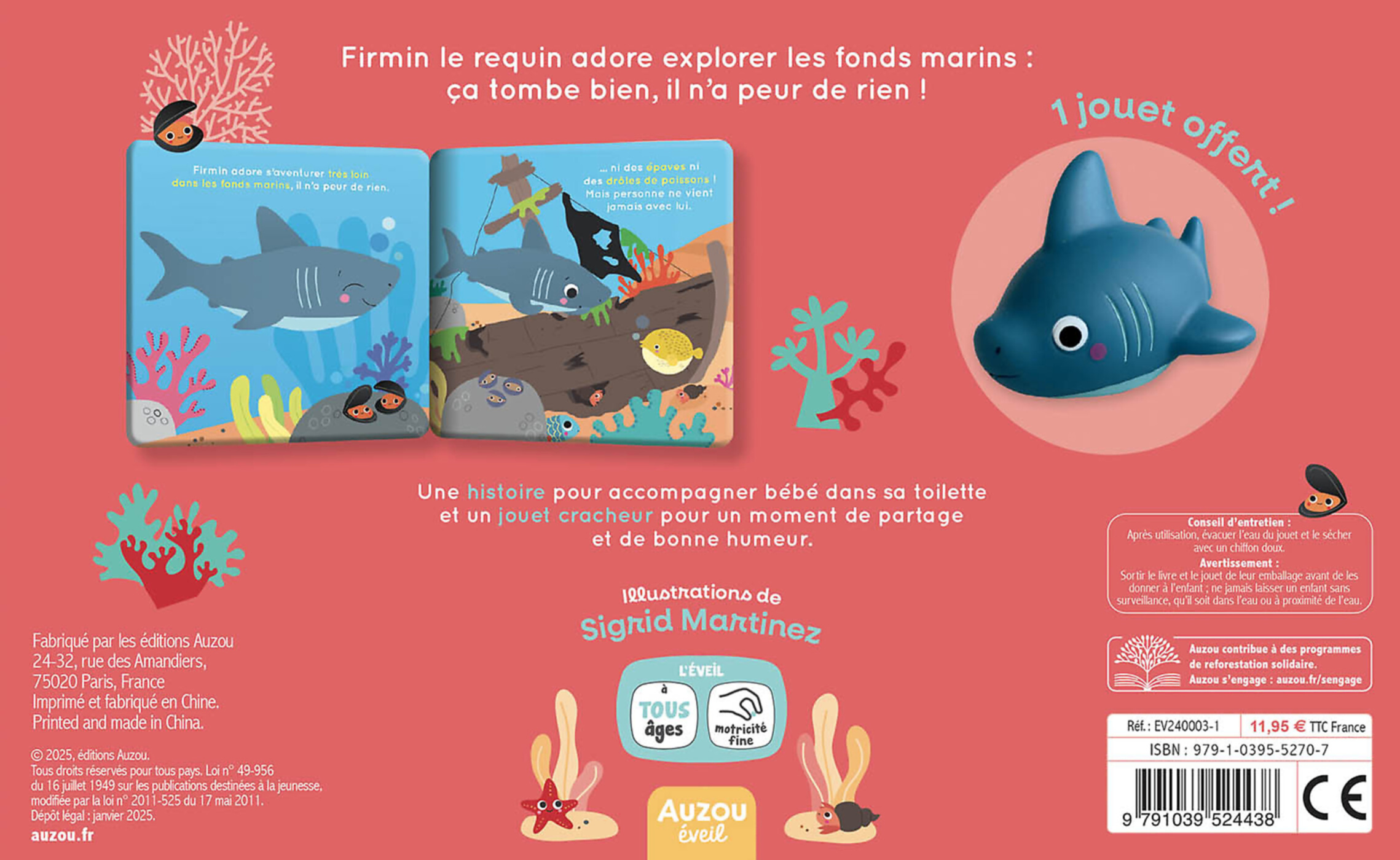Mon premier livre de bain - Firmin le requin - Auzou – Image 4