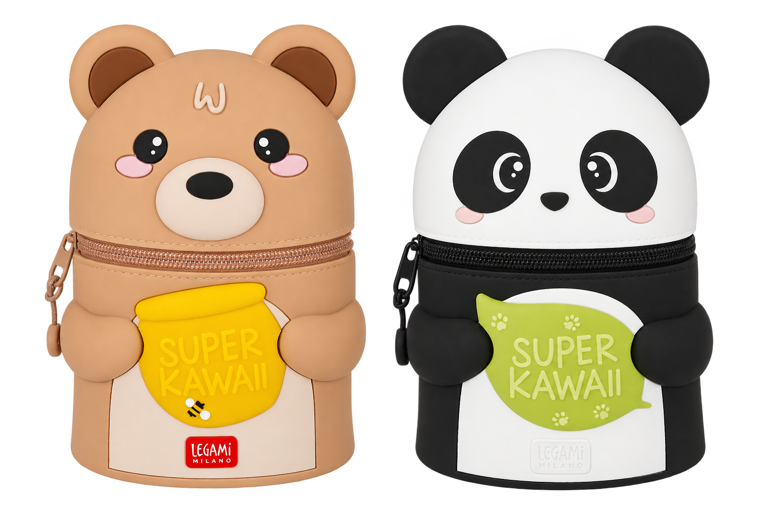 Trousse 100 stylos Panda & Ours Super Kawaii – Legami