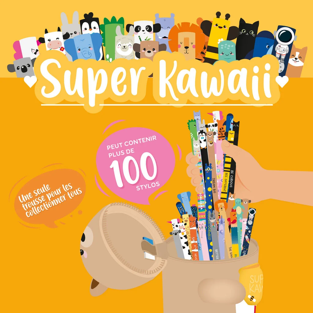 Trousse 100 stylos Panda & Ours Super Kawaii – Legami – Image 13