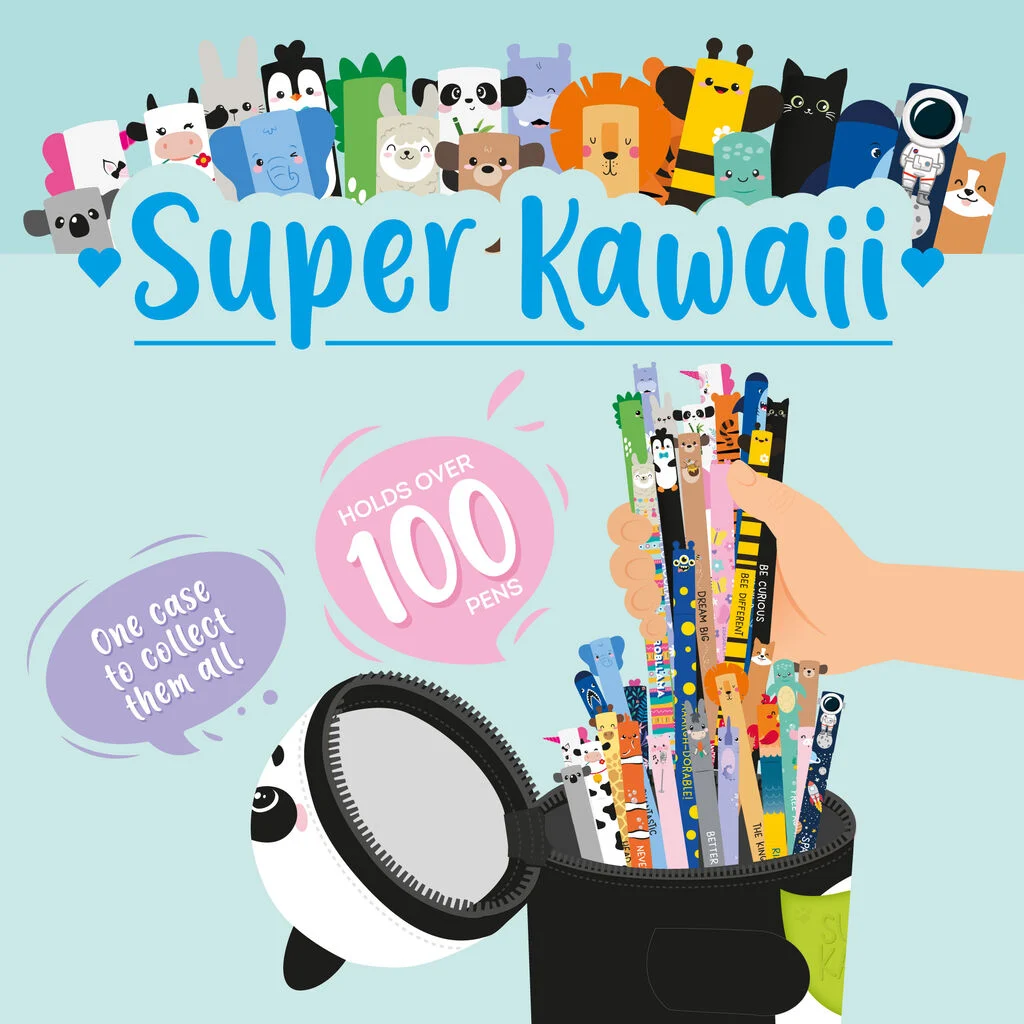 Trousse 100 stylos Panda & Ours Super Kawaii – Legami – Image 6